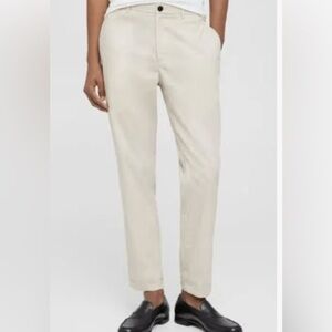 NWT Theory Curtis Drawstring Pant in Good Linen / Sand